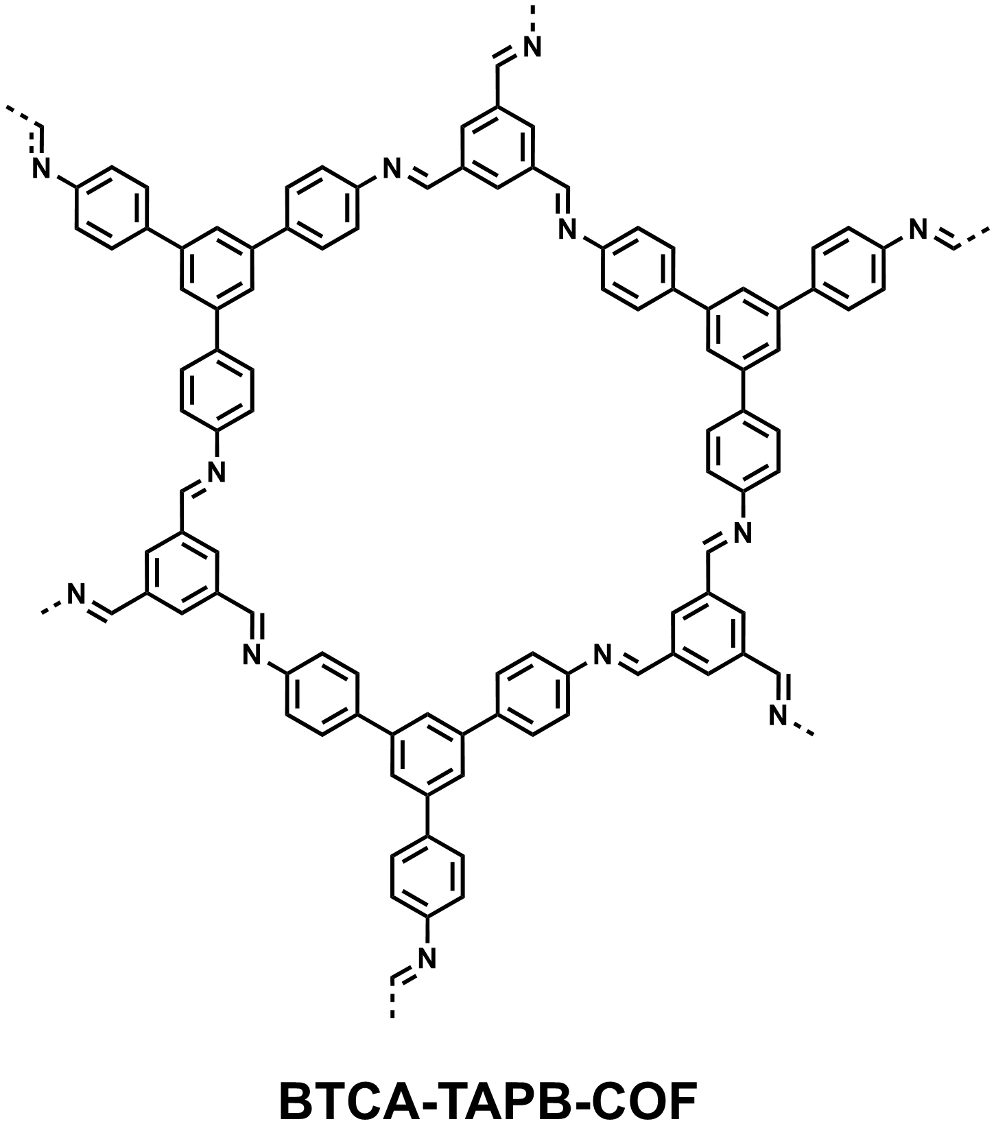 BTCA-TAPB-COF